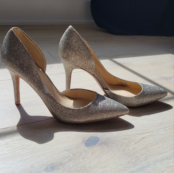 JESSICA SIMPSON | Silver Sparkle Heels - Picture 5 of 8